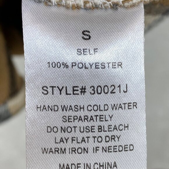 Pink Lily Plaid Button-Up Shacket S 100% Polyester Women's - Picture 4 of 5